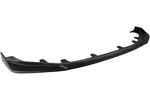 IKON MOTORSPORTS, Front Bumper Lip Compatible with 2014-2016 Lexus IS250 IS300 IS350 F Sport Sedan 4-Door, IKON Style PP Unpainted Black
