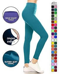 Leggings Depot Women's 3" Waistband Yoga High