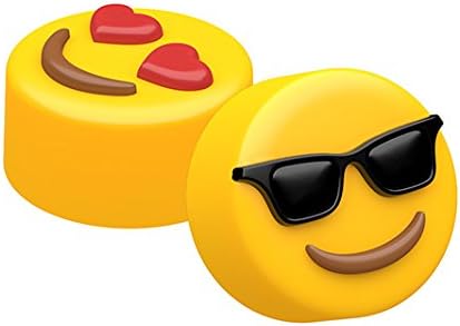 SpinningLeaf Mini Sunglasses &amp; Heart Eyes Emoji Sandwich Cookie Mold