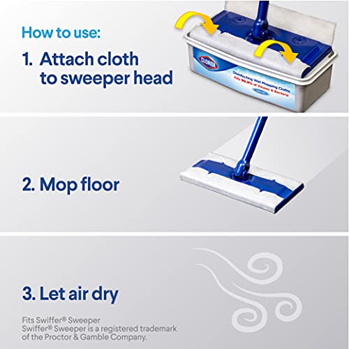 Clorox Scentiva Disinfecting Wet Mopping Cloths,Pacific Breeze