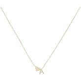 Oweisong Gold Initial Necklaces for Women Gold Plated Heart Letters Pendant Necklace Dainty Trendy Jewelry Personalized Gifts