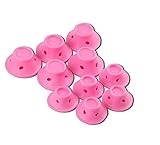 Kuulee 10PCS Pink Silicone No Clip Hair Curlers Roll DIY Magic Wand Spiral Curling Curl Styler Hair Styling Tools