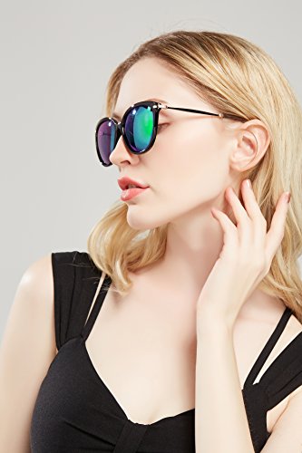 image for Womens Polarized Mirrored Sunglasses - Diamond Candy UV 400 Protection
