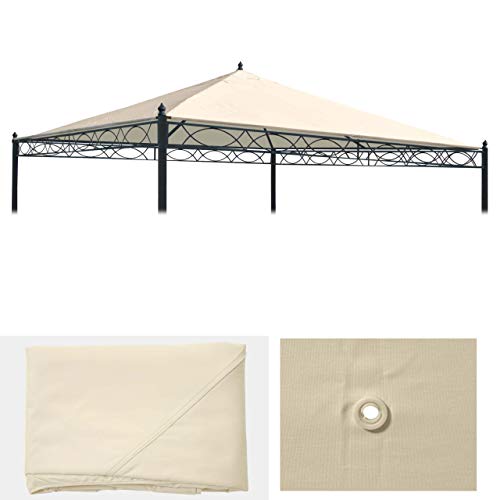 Ersatzbezug für Dach Pergola Pavillon Cadiz 3x3m - Creme