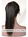 Chantiche Yaki Straight Full Lace Wig for Women, Brazilian Remy Human Hair Wigs with Baby Hair 16inch #1B