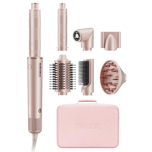 7 in 1 Airstyler, Föhn mit Diffusor, lockenstab Automatisch, Auto-Styling