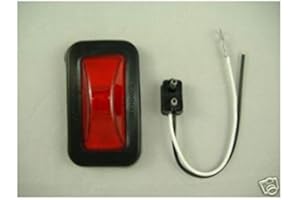 C2W Incandescent 2.5" Red Truck Trailer RV Clearance Marker Lights/Grommet Mount