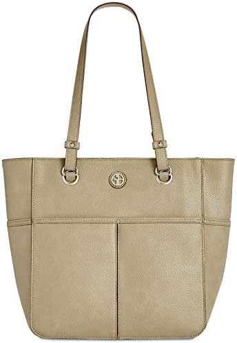 Giani Bernini Pebble Leather Grommet Large Tote Bag