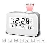 colorido Clock, Modern Fashion Multifunctional LED Display Time Projection Temperature Humidity Alarm Clock