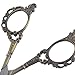 Souarts European Style Classic Pattern Precision Straight Sewing Scissors Antique (Antique Bronze)