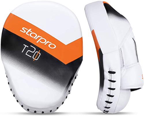 Starpro-Manoplaos-de-Boxeo-Almohadillas-de-Enfoque-Curvado-Muay-Thai-Kick-Boxing-Almohadillas-de-Entrenamiento-de-Boxeo-Artes-Marciales-Guantes-de-Gancho-y-jab-Paos-de-Boxeo-Piel-sinttica-Resistente
