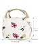 Leaper Reusable Pineapple Lunch Bag Insulated Lunch Tote Bag Lunch Box Beige