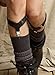 MDLG 2pcs 6 Colors Sexy Double Clip Thick Thin Women Men Sock Garter Suspender Costume Cosplay Accessories (Black)