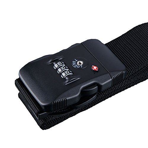 image for Newtion TSA Travel Luggage Strap with 3 Dial Approved Lock,Adjustable 