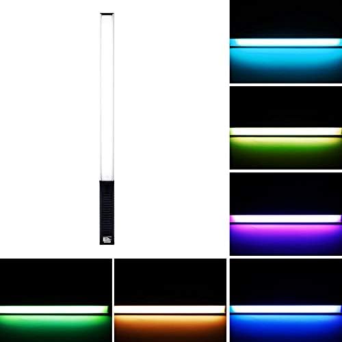 Seasons Shop RGB Colorful Photography Fill Light LED Wand Light Handheld Outdoor Video Lamp Rechargeable Battery 12 Brightness Levels 1000 Lumens Adjustable Color Temperature 3000K-5700K