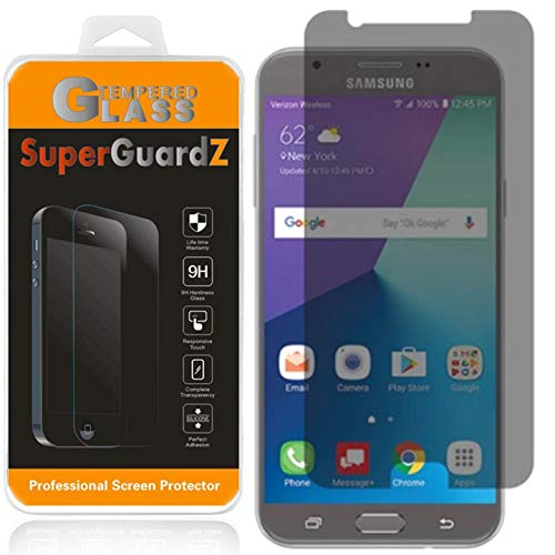 for Samsung Galaxy J7 Prime 2 / J7 Prime (2018) Tempered Glass Screen Protector [Privacy Anti-Spy], SuperGuardZ, 9H Anti-Scratch, Anti-Bubble [Lifetime Replacements] + 2 Stylus Pen