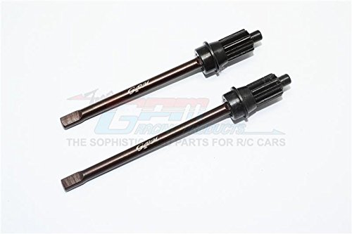 Traxxas TRX-4 Trail Defender Crawler Upgrade Parts Spring Steel Rear Axle Shaft - 1Pr Set Black