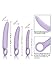 CalExotics Dr Laura Berman Intimate Basics Alena - 3 Piece Silicone Dilators Set With Ergonomic Finger Loop - Waterproof Fetish Sex Toys for Women - Purple