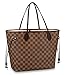 Womens Shoulder Bag (MM 32cm, brown damier with pink inside)