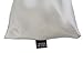 Eye Pillow Vacation Organic Flax Seed Filled, Microwavable Unscented Eye Pillow - Silver -Ultra Silky Satin