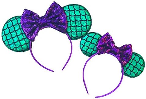Mermaid Mouse Ears, Mommy and Me Little Mermaid Headband, Ariel Under The Sea