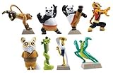 Kung Fu Panda Legends of Awesomeness Tiny Figure Set - Set of 8 Figures