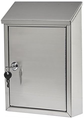 Gibraltar Mailboxes Ashley Small Capacity Stainless Steel, Wall-Mount Mailbox, AWM00SS0