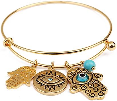 Ckysee Jewelry Stainless Steel Adjustable Bangle Bracelets for Women or Men