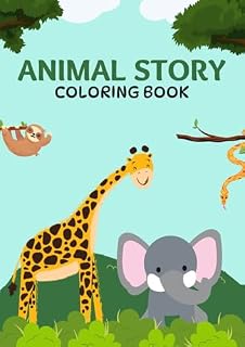 Livro Histórias de Animais: Livros para colorir