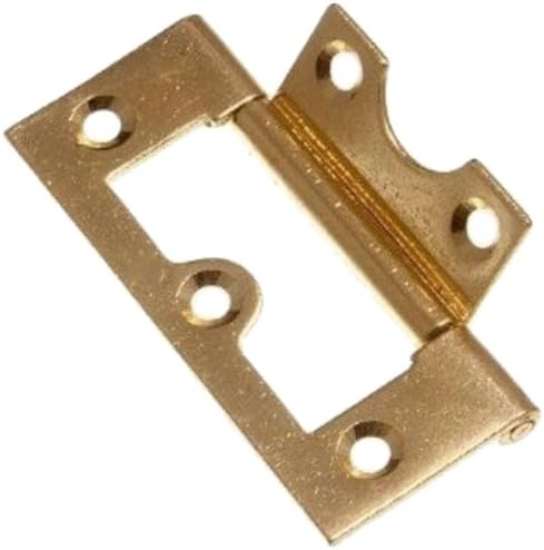 Merriway® BH01124 (4 Pcs) EB Brass Plated Non-Mortise Flush Hinges, 63 mm (2.1/2 inch) - Pack of 4 Pieces