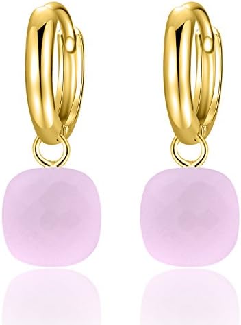 Classic Blue Topaz Drop Earrings Solid 925 Sterling Silver Pendant Earring for Women's Occasions Fine Jewelry