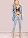 Floerns Women's Washed Distressed Boyfriend Jean Denim Jacket Blue S