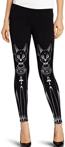 Efashionmx Womens Egyptian Tribal Cat Printed Leggings