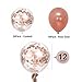 Rose Gold Party Supplies Confetti Balloons 12 Inch - 30 Pack Pre-filled Confetti Metallic Latex Balloons for Wedding, Birthday Party, Bridal Shower, Graduation, Engagement Party Decorations