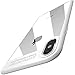 TOZO for iPhone X Case Soft Grip Matte Finish TPU + PC Clear Hard Back Panel Hybrid PC+TPU -Protect Cover Back Transparent Bumper for iPhone 10 / X White Edge