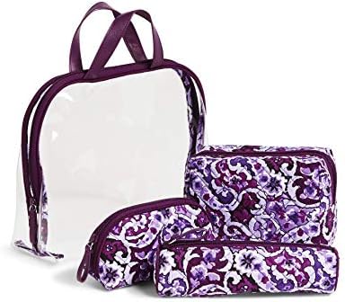 Vera Bradley Women's 4 Piece Cosmetic Makeup Organizer Bag Set 2 Vera Bradley Women's 4 Piece Cosmetic Makeup Organizer Bag Set