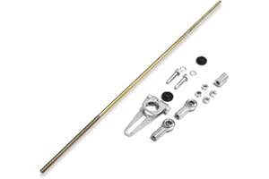 SEWTANC Adjustable Transmisson Column Shift Linkage Kit for GM TH-200,TH-350,TH-400,700R4,200-R4,4L60,4L60E,4L80E,LS