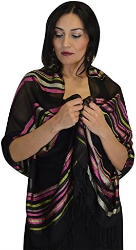 Moroccan Shoulder Shawl Breathable Oblong Head Scarf Silky Soft Wrap
