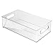 mDesign Plastic Storage Bin with Handles for Organizing Hand Soaps, Body Wash, Shampoos, Lotion, Conditioners, Hand Towels, Hair Accessories, Body Spray, Mouthwash - 14.5