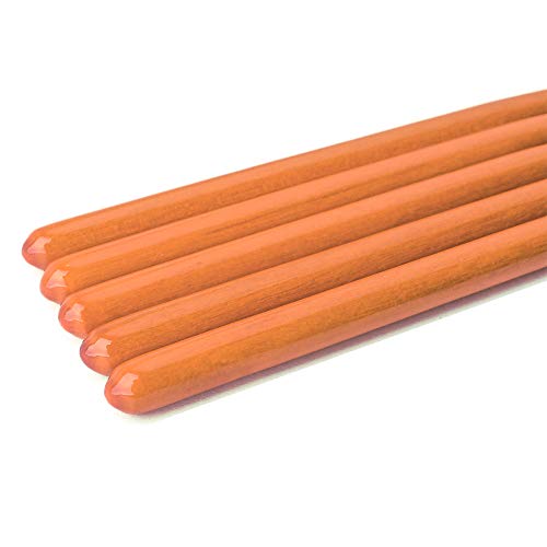 SILPECWEE 5Pcs Wooden Handle Nail Art Brush Set Uv Gel Builder Pen Cleaning Polish Glitter False Nail Extension Manicure Design Tools (2/4/6/8/10#)