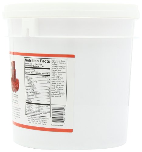 Fondarific Buttercream Red Fondant, 10-Pound Bucket