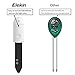 Elekin Soil Moisture Meter Instant Detection, Soil Test Kits Hygrometer Soil Water Monitor for Garden, Flowers Plants Indoor(White)