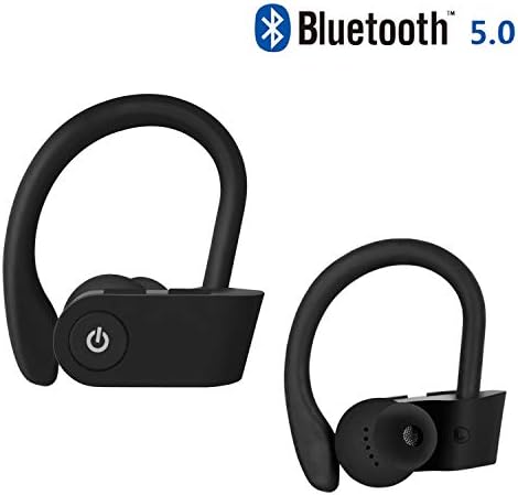 Bluetooth Headphones 13-Hr Playtime, Bluetooth 5.0 Wireless Earbuds, IPX5 Waterproof Wireless Sport Earphones w/CVC 6.0 Noise Cancelling Mic, Ergonomic Ear Hooks,for Running Workout，iPhone,Samsung