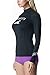 TM-WT71-BLKZ_Medium Tesla Surfista Women's UPF 50+ Long Sleeve Athletic Rashguard WT71