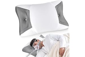 JOYNOX CPAP Pillow for Side Sleeping, Sleep Apnea Pillow for All CPAP Masks Users to Reduce Air Leaks & Masks Pressure, Memory Foam Pillow with Cooling & Breathable Pillowcase for Side Back Sleeper
