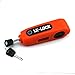 LEXIN ELECTRONICS DESIGN FOR BIKE LEXIN Motorcycle Scooter Handlebar Grip Lock Anti Theft Security Lock Fits Grip Sizes From 1-1.5inch Orange