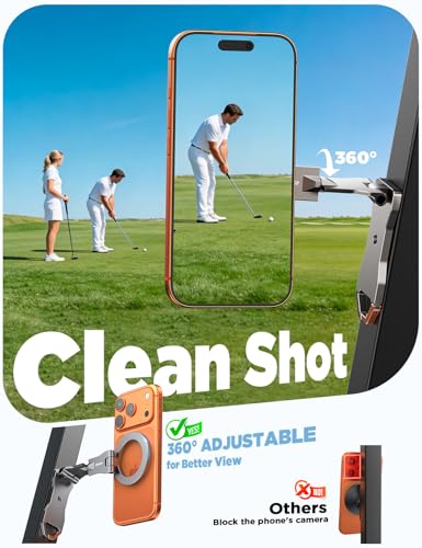 Chfeila Men Golf Gifts for Fathers Day Alloy Magnetic Golf Cart Phone Holder for iPhone [Ultra Magnet] Dad Gifts for Fathers Day,Birthday Gift for Men Husband Him Boyfriend Grandpa from Daughter Wife