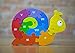 BeginAgain Number Snail Puzzle - Educational Wooden Number Puzzle - Kids 3 and Up