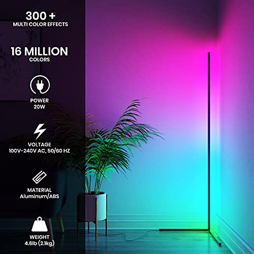 NOXU DESIGN RGB Floor Lamp KONA LED Corner Lamp Dimmable Corner