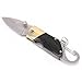 1Pc Mini Ebony Handle Folding Knife Outdoor Camping Survival Keychain Pocket